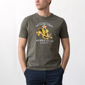 T-Shirt con grafica - Tigre Volante - Verde Militare