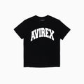 T-shirt stampata in cotone Avirex - Nero