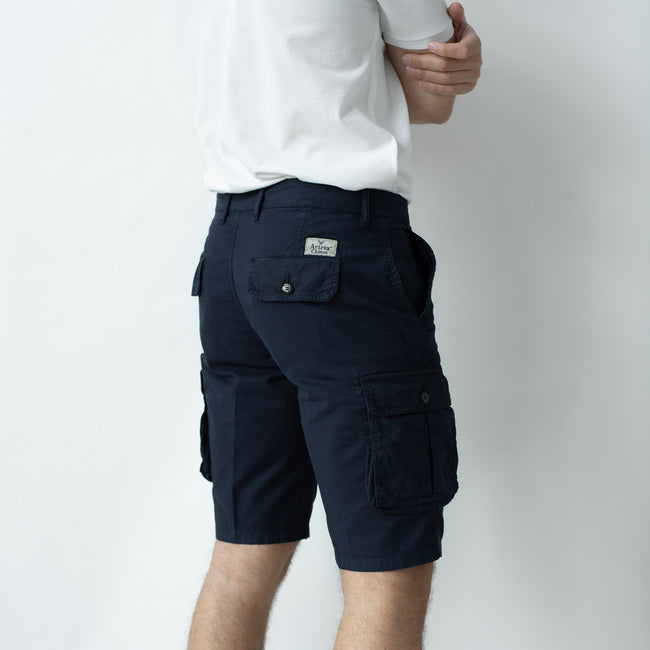 Cotton Tricotine Cargo Short - Fly Green