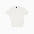 Wings Short Sleeves Knitted T-shirt - White Milk