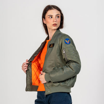 MA-1 Woman's Jacket - Military Green