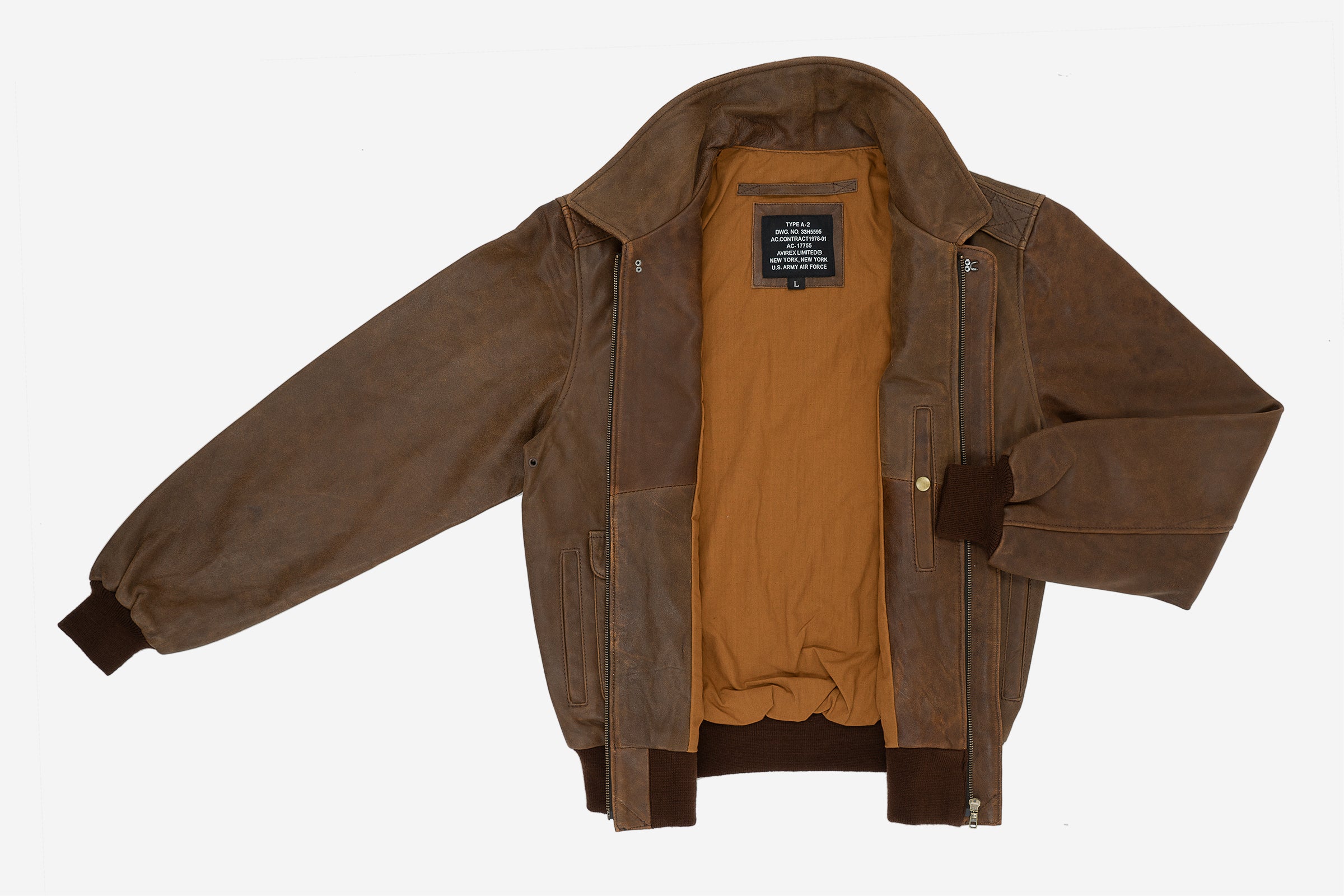 A2 Vintage - Summer Leather Jacket | Avirex® – Avirex® Europe