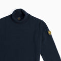 Roll Neck Wool Jumper - Dark Blue